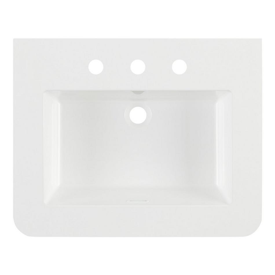 24" Rheya Narrow Console Vanity and Sink - Blonde Oak, , large image number 3