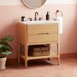30" Rheya Narrow Console Vanity and Sink - Blonde Oak, , large image number 0