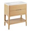 30" Rheya Narrow Console Vanity and Sink - Blonde Oak, , large image number 1