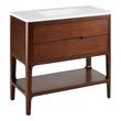 36" Rheya Narrow Console Vanity and Sink - Winterland Walnut, , large image number 1