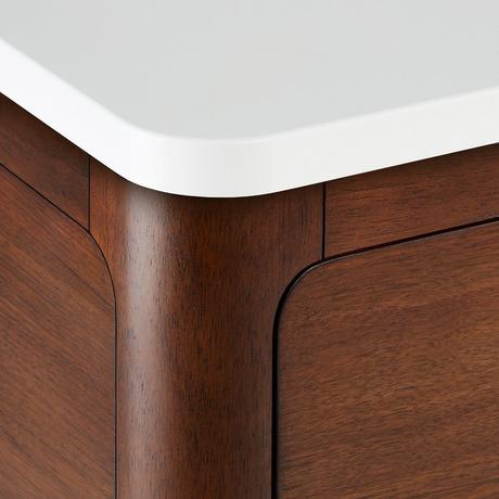 48" Rheya Narrow Console Vanity and Sink - Winterland Walnut