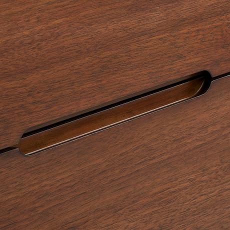 48" Rheya Narrow Console Vanity and Sink - Winterland Walnut