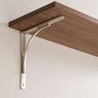 9" Trisden Brass Shelf Bracket - Brushed Nickel, , large image number 0