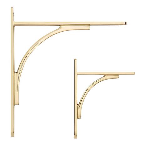 Trisden Brass Shelf Bracket