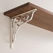 8" Amaranth Brass Shelf Bracket - Polished Nickel, , large image number 0