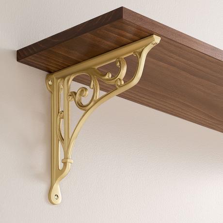 Amaranth Brass Shelf Bracket