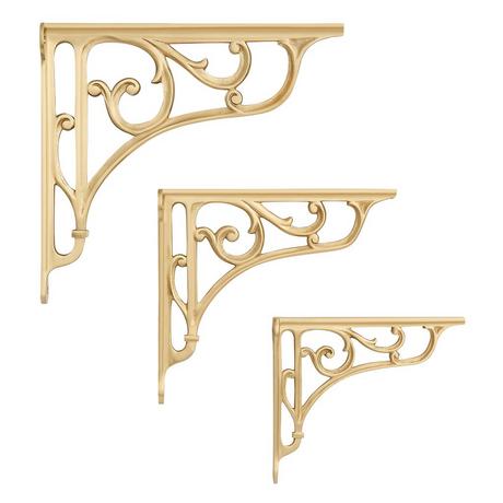 Amaranth Brass Shelf Bracket