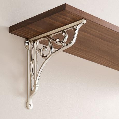 Amaranth Brass Shelf Bracket