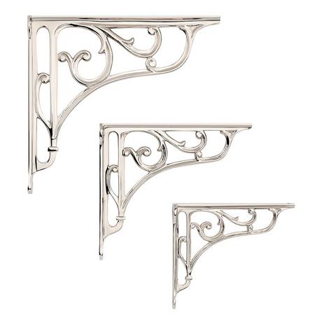 Amaranth Brass Shelf Bracket