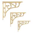 12-1/2" Amaranth Brass Shelf Bracket - Satin Brass, , large image number 1