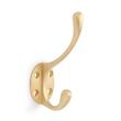 Briony Brass Double Hook - Satin Brass, , large image number 0