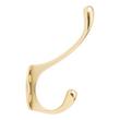 Briony Brass Double Hook - Polished Brass, , large image number 1
