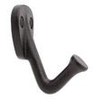 Cavill Cast Iron Single Hook - Black Powder Coat, , large image number 1