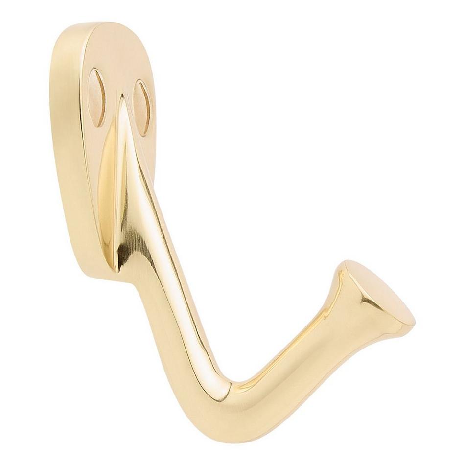 Cavill Brass Single Hook - Polished Brass, , large image number 1