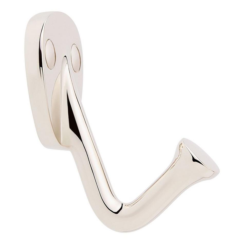 Cavill Brass Single Hook - Polished Nickel, , large image number 1