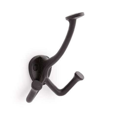 Cavill Cast Iron Triple Hook - Black Powder Coat