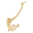 Cavill Brass Triple Hook - Satin Brass, , large image number 1