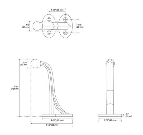 Prue Brass Single Hook