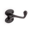 Prue Cast Iron Single Hook - Black Powder Coat, , large image number 0