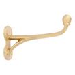 Prue Brass Single Hook - Satin Brass, , large image number 1