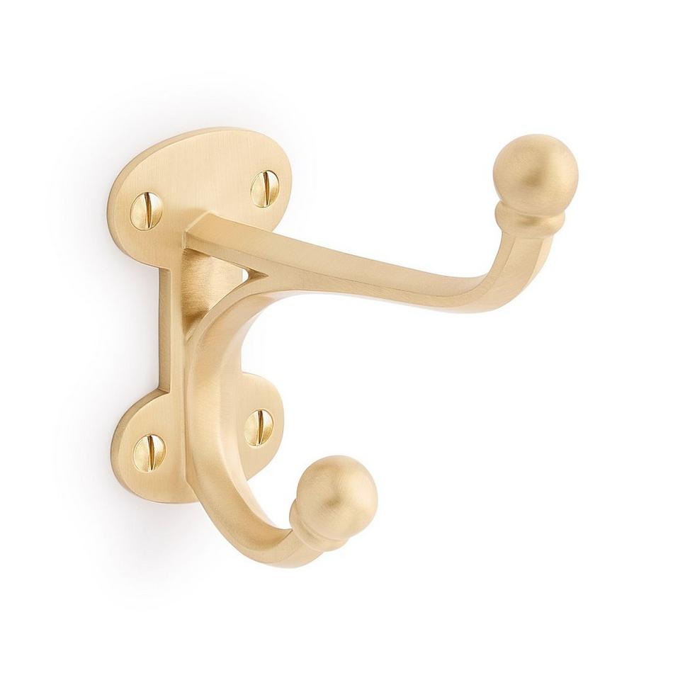 Prue Brass Double Hook, , large image number 3