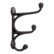 Prue Cast Iron Triple Hook - Black Powder Coat, , large image number 1
