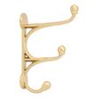 Prue Brass Triple Hook - Satin Brass, , large image number 1