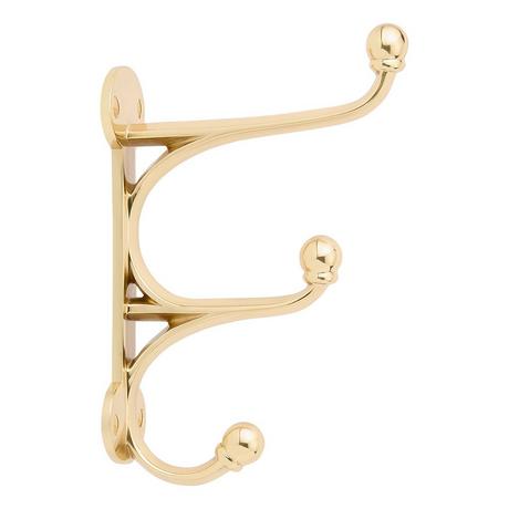 Prue Brass Triple Hook