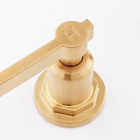 Greyfield Widespread Low Angled Bathroom Faucet