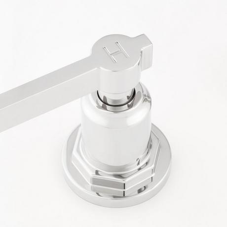Greyfield Widespread Low Angled Bathroom Faucet