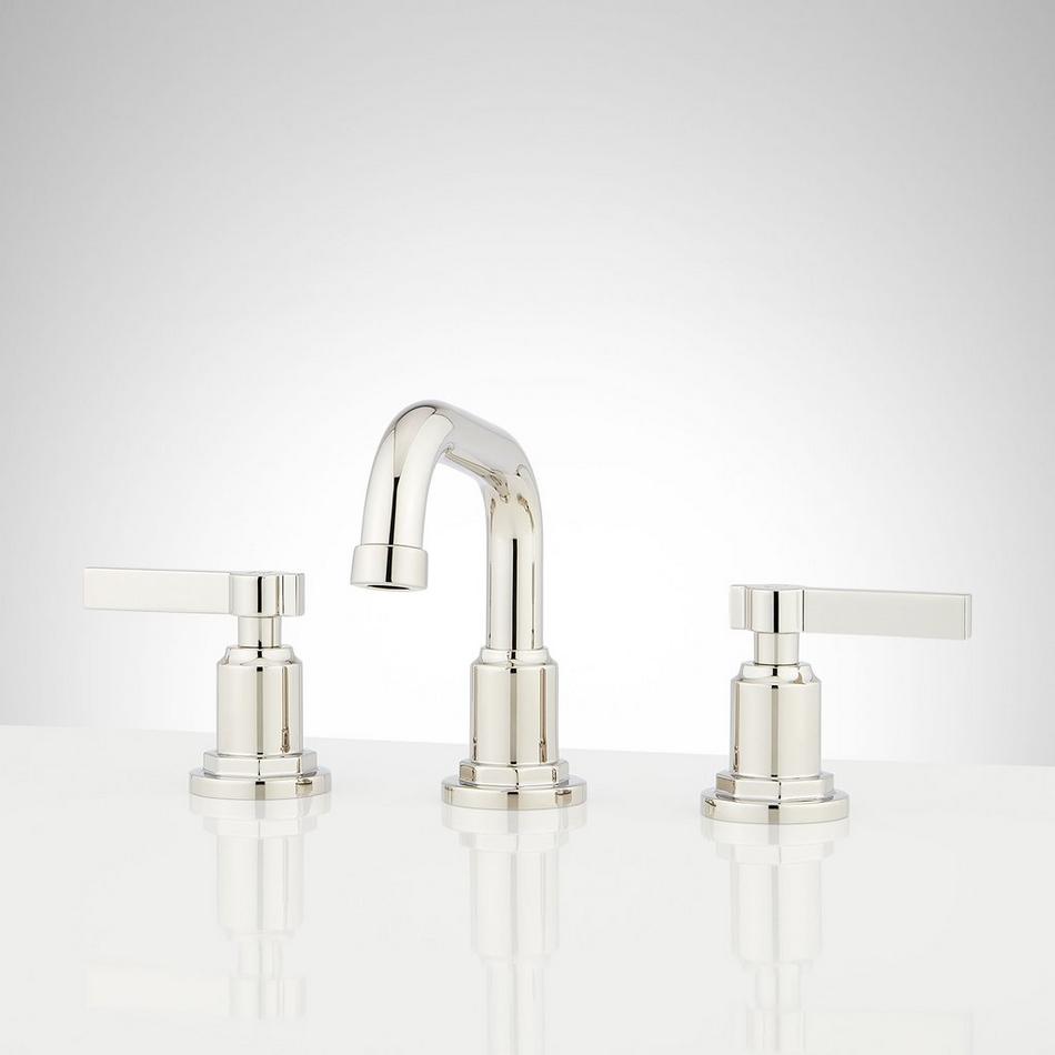 Greyfield Widespread Low Angled Bathroom Faucet - Polished Nickel, , large image number 0