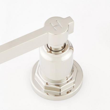 Greyfield Widespread Low Angled Bathroom Faucet