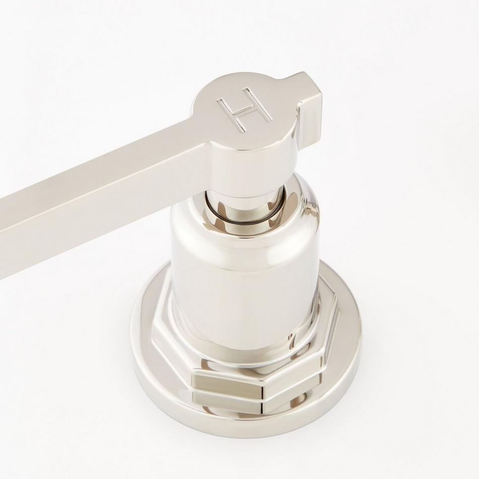 Greyfield Widespread Low Angled Bathroom Faucet - Polished Nickel, , large image number 2