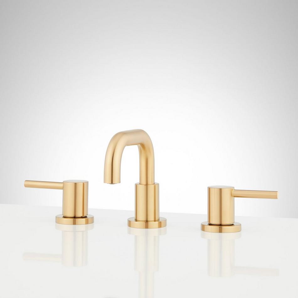 Lexia Widespread Low Bathroom Faucet - Brushed Gold, , large image number 0
