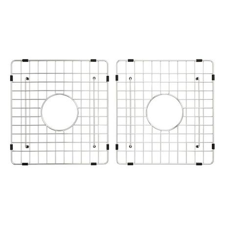 Sink Grid Set for Tethra Triple-Bowl Fireclay Farmhouse Sink