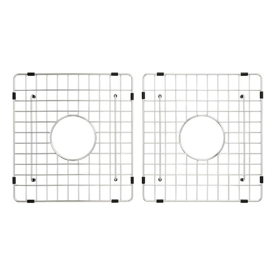 Sink Grid Set for Tethra Triple-Bowl Fireclay Farmhouse Sink, , large image number 0