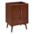 24" Novak Mahogany Vanity - Undermount Sink - True Walnut - AW Quartz - 3 Hole, , large image number 1
