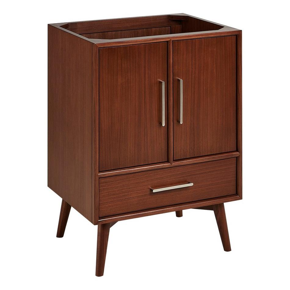 24" Novak Mahogany Vanity - Undermount Sink - True Walnut - AW Quartz - 3 Hole, , large image number 1