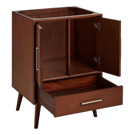 24" Novak Mahogany Vanity - Undermount Sink - True Walnut