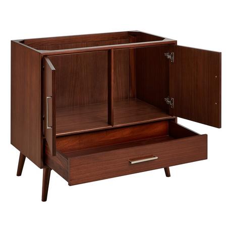 36" Novak Mahogany Vanity - Undermount Sink - True Walnut