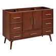 48" Novak Mahogany Vanity - Undermount Sink - True Walnut - AW Quartz - 3 Hole, , large image number 1