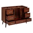 48" Novak Mahogany Vanity - Undermount Sink - True Walnut - AW Quartz - 3 Hole, , large image number 2