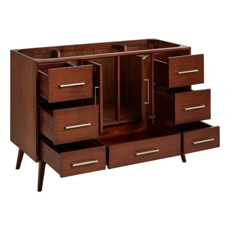 48" Novak Mahogany Vanity - Undermount Sink - True Walnut