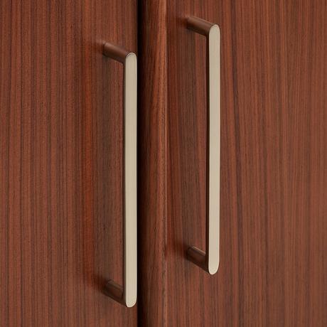 60" Novak Mahogany Double Vanity - Undermount Sinks - True Walnut