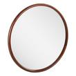 34" Novak Round Mahogany Vanity Mirror - True Walnut, , large image number 1