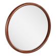 24" Novak Round Mahogany Vanity Mirror - True Walnut, , large image number 1