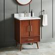 24" Novak Mahogany Vanity - Rectangular Undermount Sink - True Walnut, , large image number 2