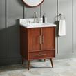 24" Novak Mahogany Vanity - Rectangular Undermount Sink - True Walnut, , large image number 0
