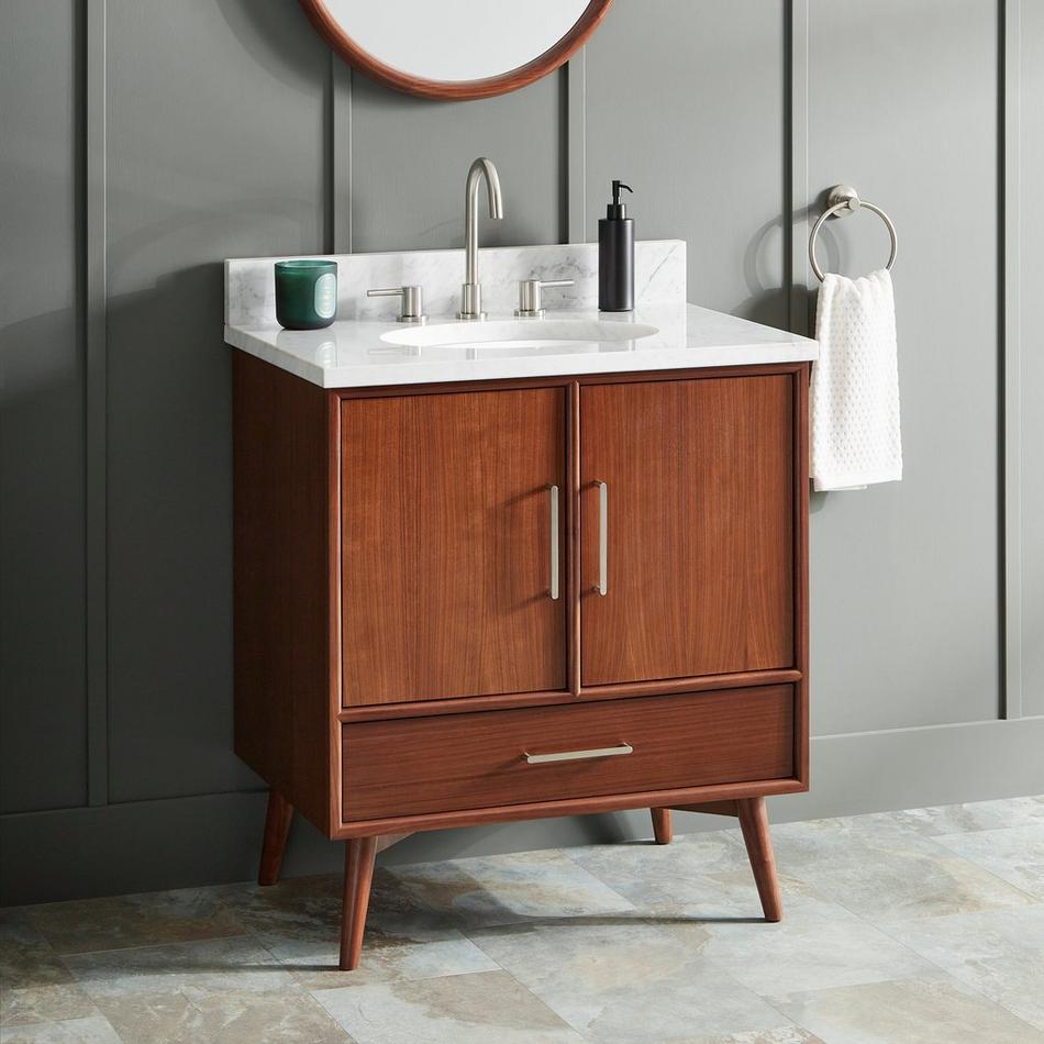 30" Novak Mahogany Vanity - Undermount Sink - True Walnut, , large image number 0