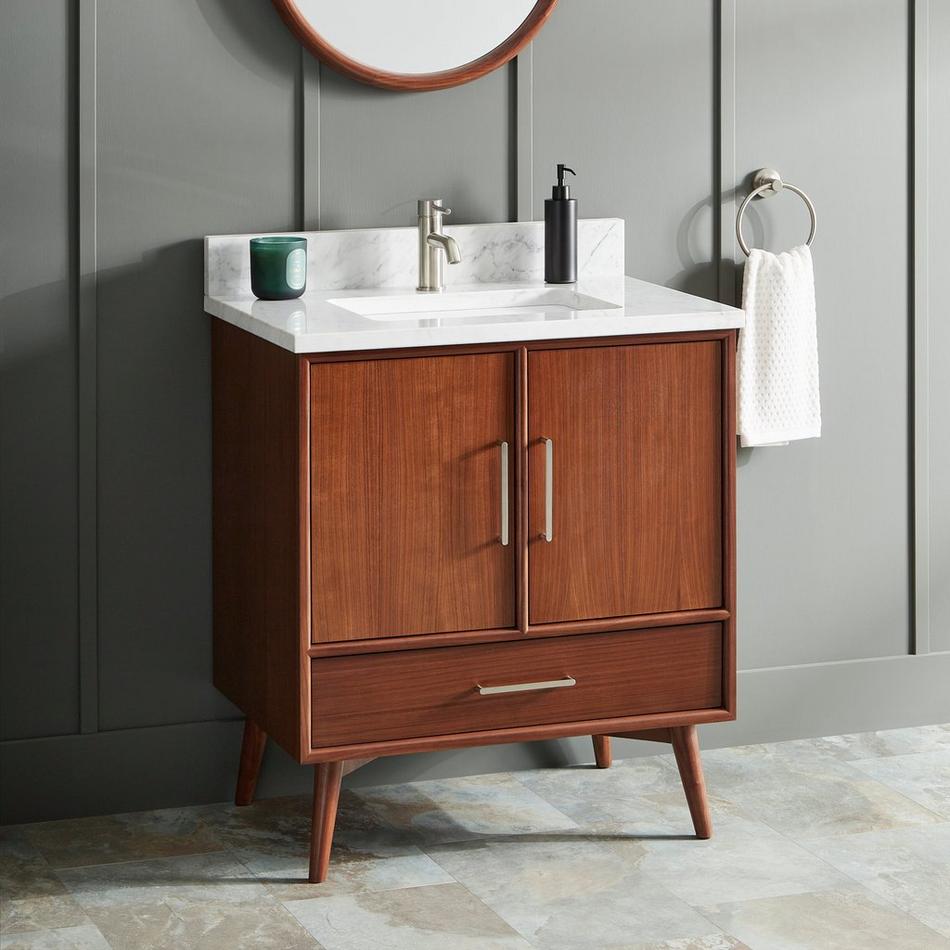 30" Novak Mahogany Vanity - Rectangular Undermount Sink - True Walnut, , large image number 2